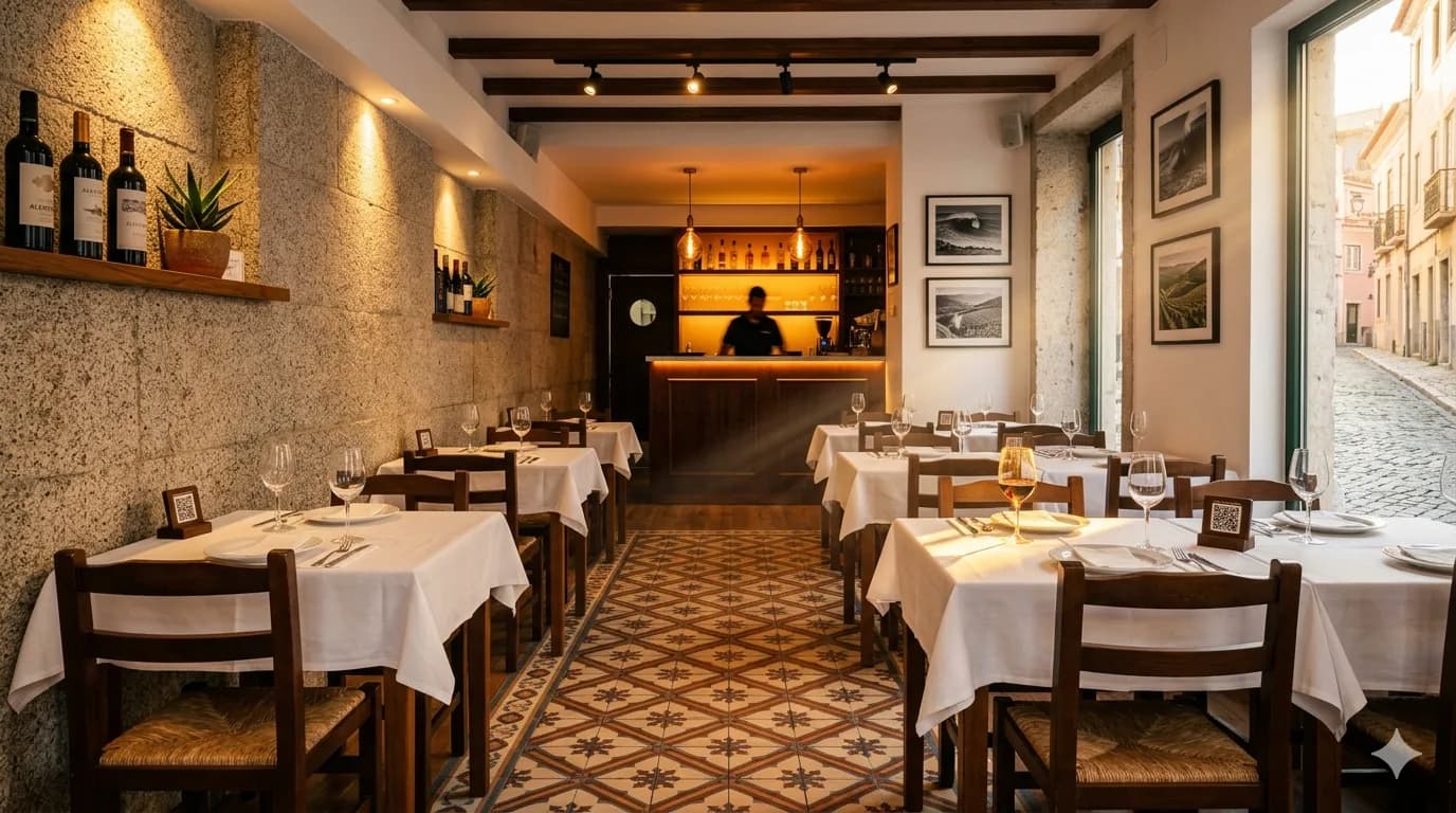 Interior de restaurante português